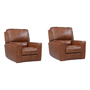 parker living rockford - verona saddle power recliner two pack