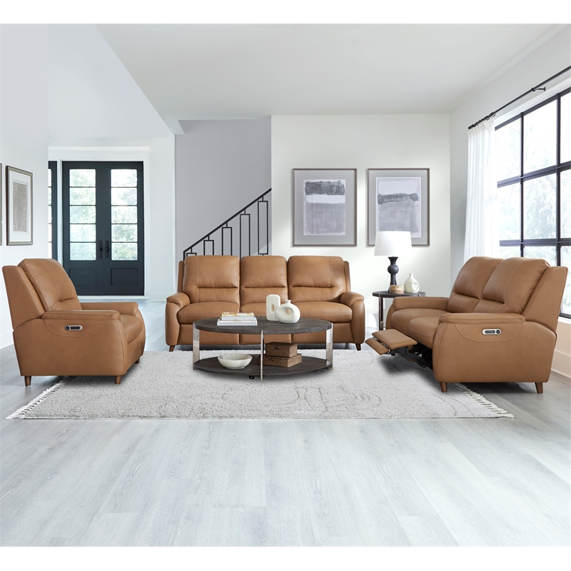 Parker Living Austin Caramel Cream Power Recliner Two Pack