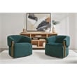 Parker Living Finley Island Teal Swivel Accent Chair Two Pack