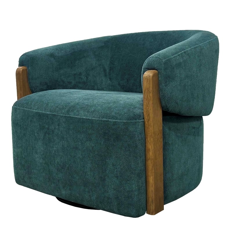 Parker Living Finley Island Teal Swivel Accent Chair Two Pack