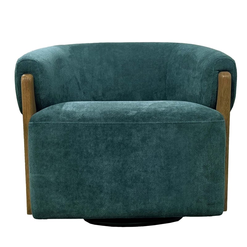 Parker Living Finley Island Teal Swivel Accent Chair Two Pack