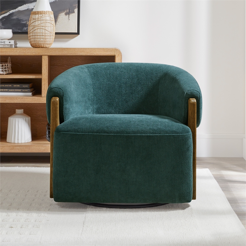 Parker Living Finley Island Teal Swivel Accent Chair