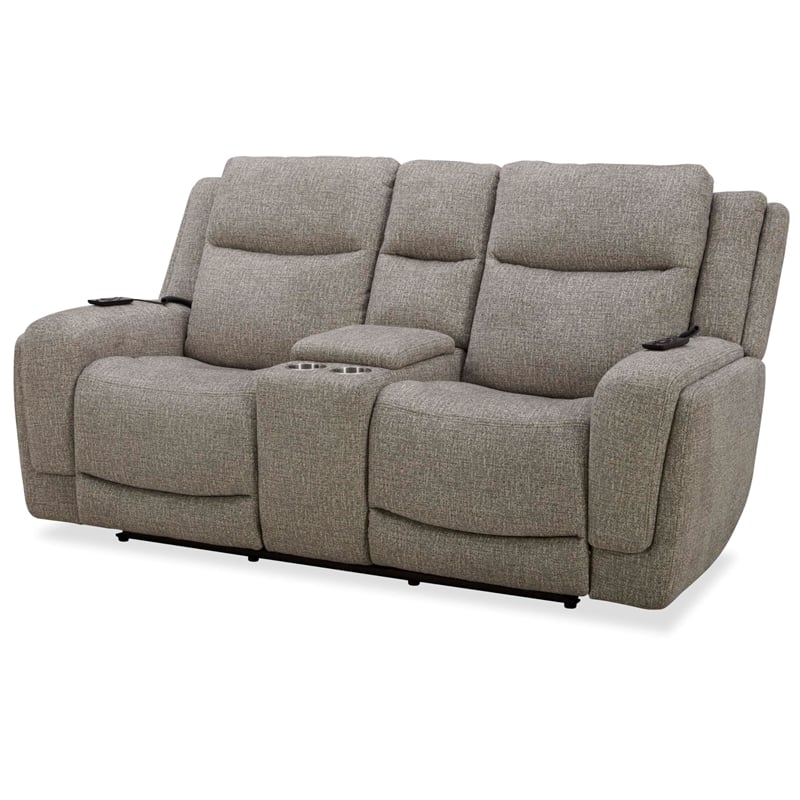 Parker Living Penfield Power ZeroG Console Loveseat with Heat Massage & Speaker