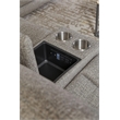 Parker Living Penfield Power ZeroG Console Loveseat with Heat Massage & Speaker