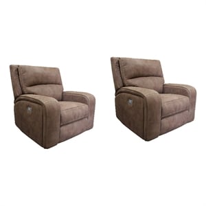 parker living polaris kahlua power recliner two pack