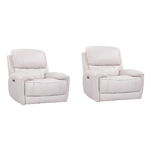 parker living empire verona ivory power recliner two pack