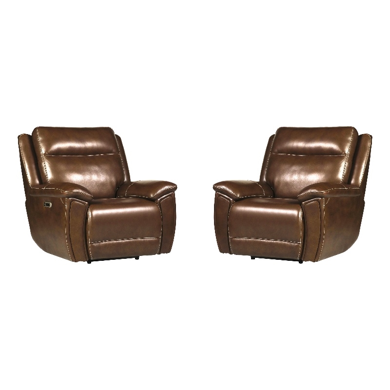 Parker Living Jameson Hickory Power Zero Gravity Recliner Two Pack