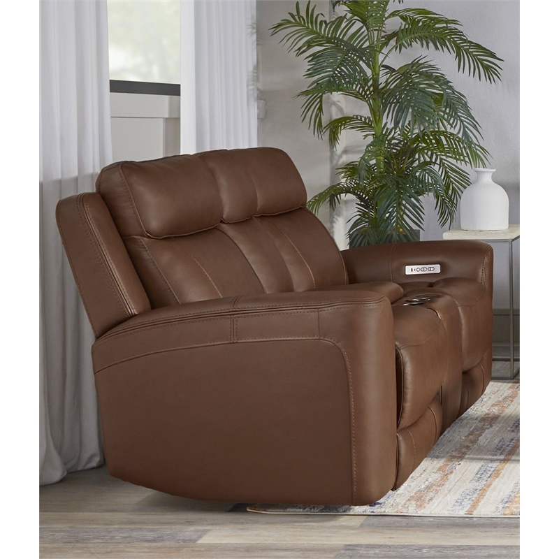 Parker Living Calgary Autumn Umber Power Reclining Sofa Loveseat and Recliner