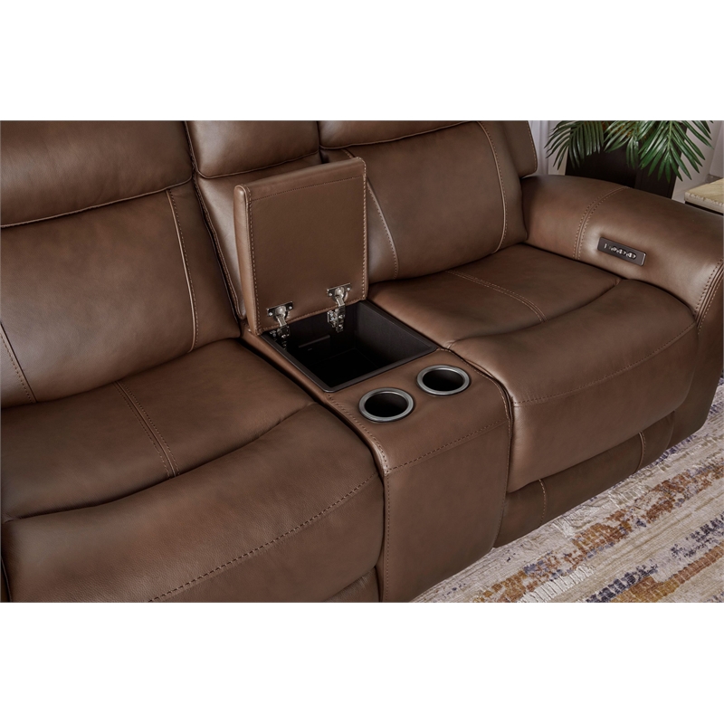 Parker Living Calgary Autumn Umber Power Reclining Sofa Loveseat and Recliner