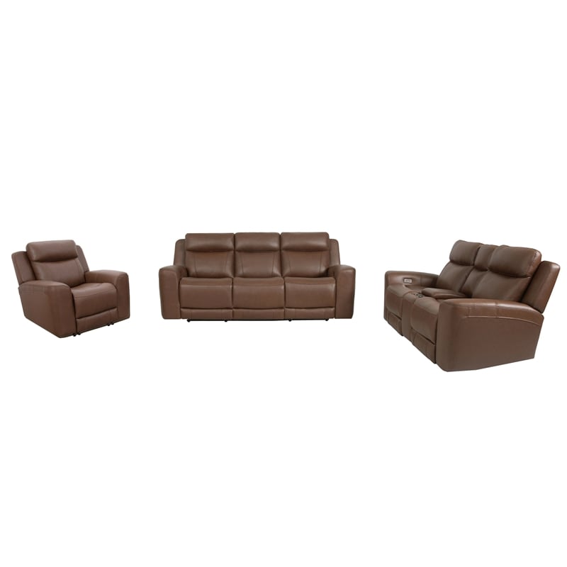 Parker Living Calgary Autumn Umber Power Reclining Sofa Loveseat and Recliner