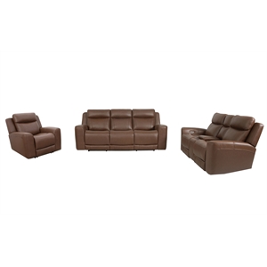 Parker Living Calgary Autumn Umber Power Reclining Sofa Loveseat and Recliner