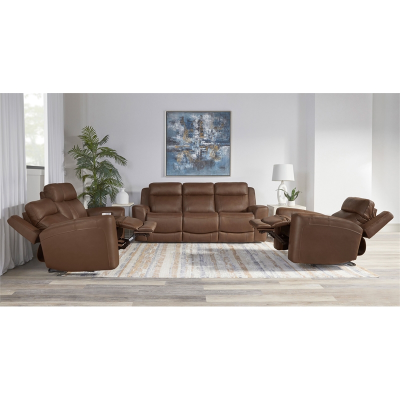 Parker Living Calgary Autumn Umber Power Reclining Sofa Loveseat and Recliner
