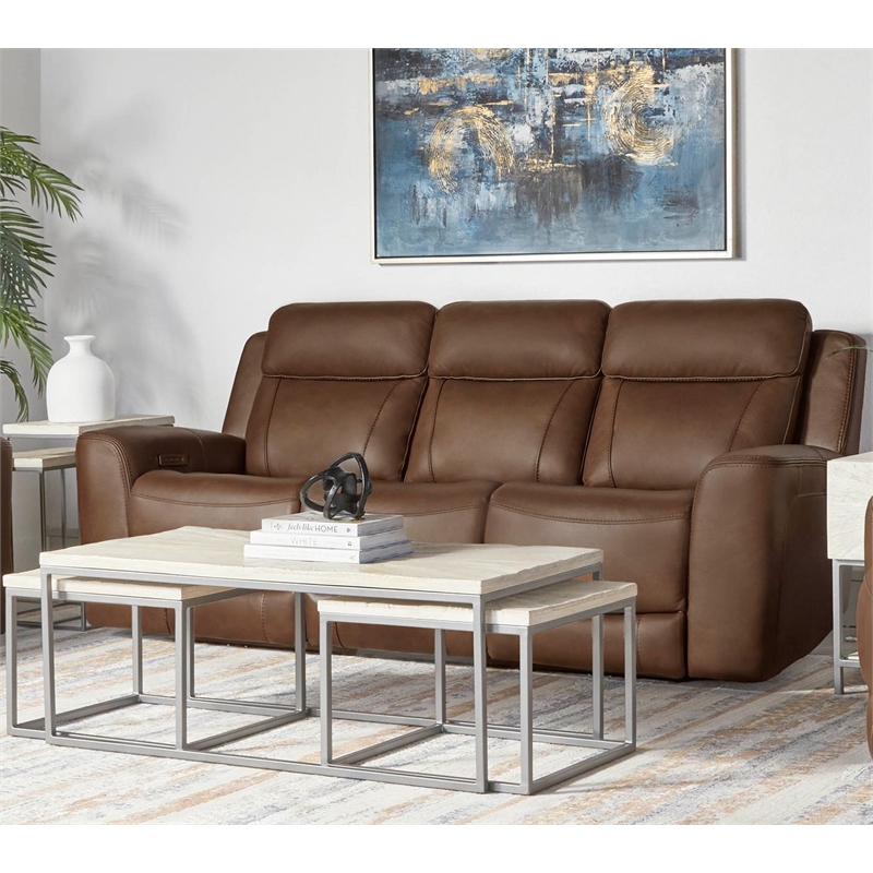 Parker Living Calgary Autumn Umber Power Reclining Sofa Loveseat and Recliner
