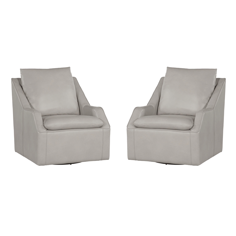 Parker Living Asher Steamboat Ice Swivel Accent Chair Two Pack