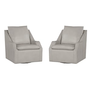 Parker Living Asher Steamboat Ice Swivel Accent Chair Two Pack