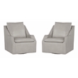 Parker Living Asher Steamboat Ice Swivel Accent Chair Two Pack
