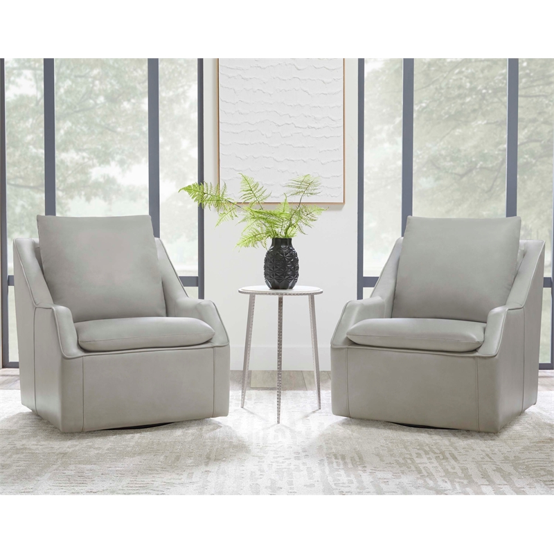 Parker Living Asher Steamboat Ice Swivel Accent Chair Two Pack