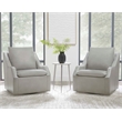 Parker Living Asher Steamboat Ice Swivel Accent Chair Two Pack