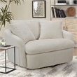 Parker Living Boomer Utopia Sand Large Swivel Chair with 2 Toss Pillows Two Pack