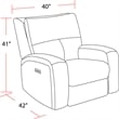 Parker Living Polaris Bizmark Grey Power Recliner Two Pack