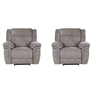Parker Living Richland Bristol Grey Power Recliner Two Pack
