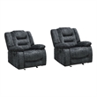 Parker Living Bolton Misty Storm Glider Recliner Two Pack