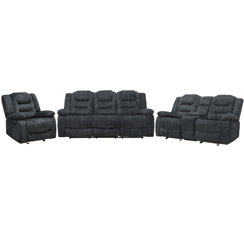 Parker Living Bolton Misty Storm Glider Recliner Two Pack