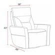 Parker Living Remmington Vintage Slate Power Swivel Glider Recliner Two Pack