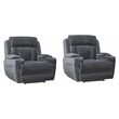 Parker Living Dalton Lucky Charcoal Power Recliner Two Pack
