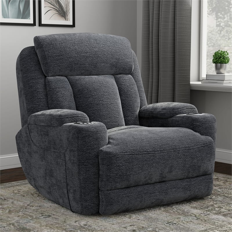 Parker Living Dalton Lucky Charcoal Power Recliner Two Pack
