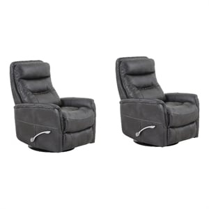 Parker Living Gemini Flint Swivel Glider Recliner Two Pack