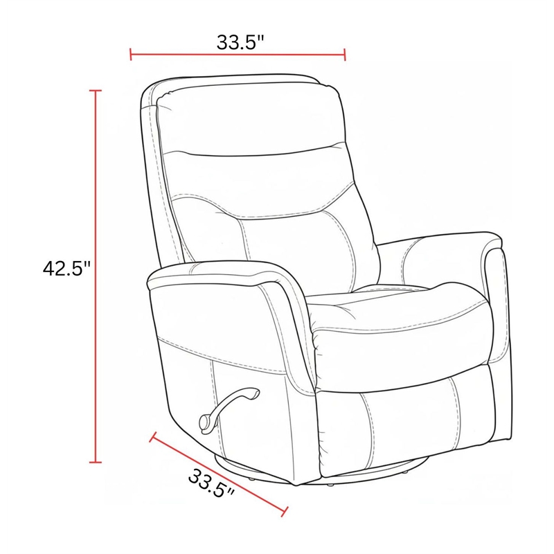Parker Living Gemini Flint Swivel Glider Recliner Two Pack