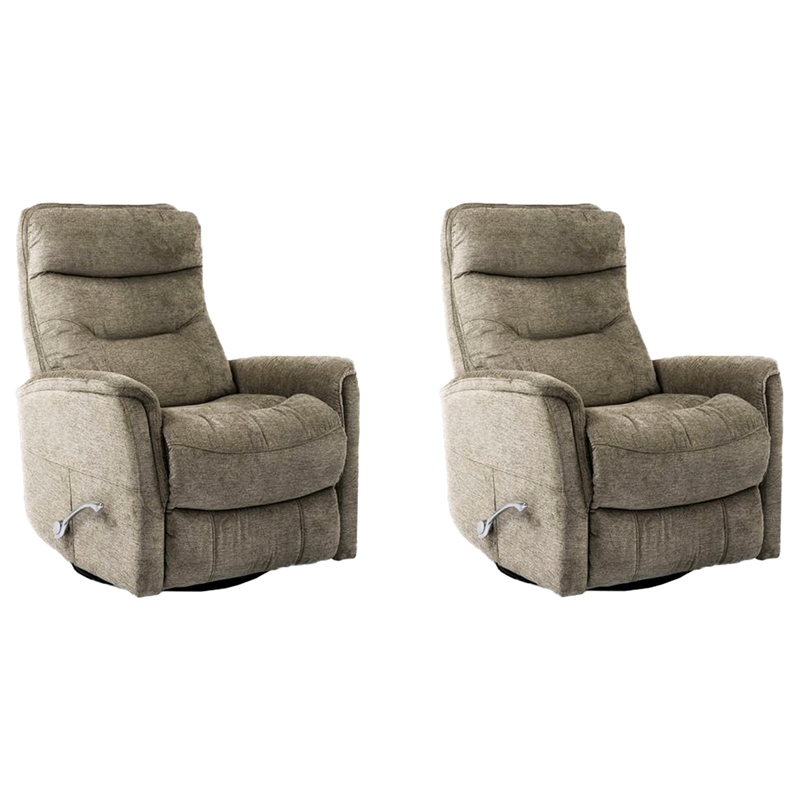Parker Living Gemini Heather Swivel Glider Recliner Two Pack