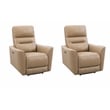 Parker Living Taylor Brazilian Cappuccino Power Zero Gravity Recliner Two Pack