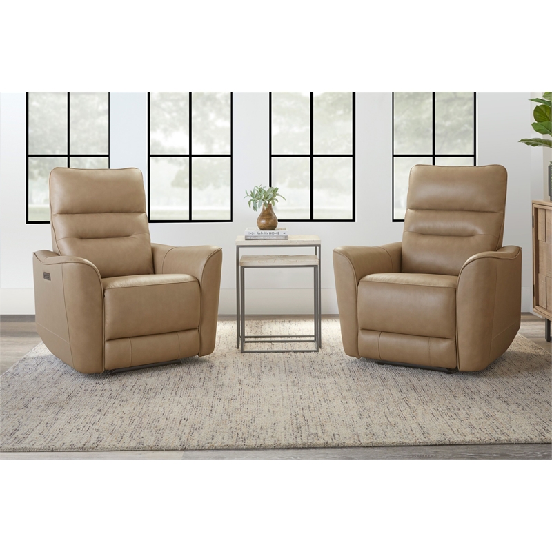 Parker Living Taylor Brazilian Cappuccino Power Zero Gravity Recliner Two Pack