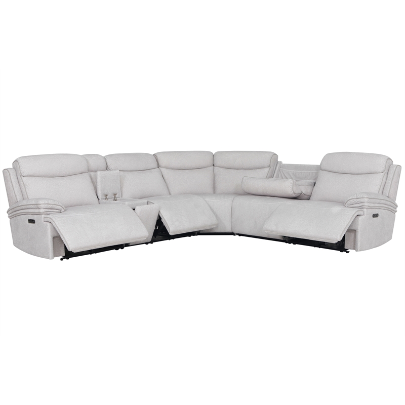 Parker Living Alpine - Airy Snow 6 Piece Power Reclining Sectional