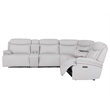Parker Living Alpine - Airy Snow 6 Piece Power Reclining Sectional