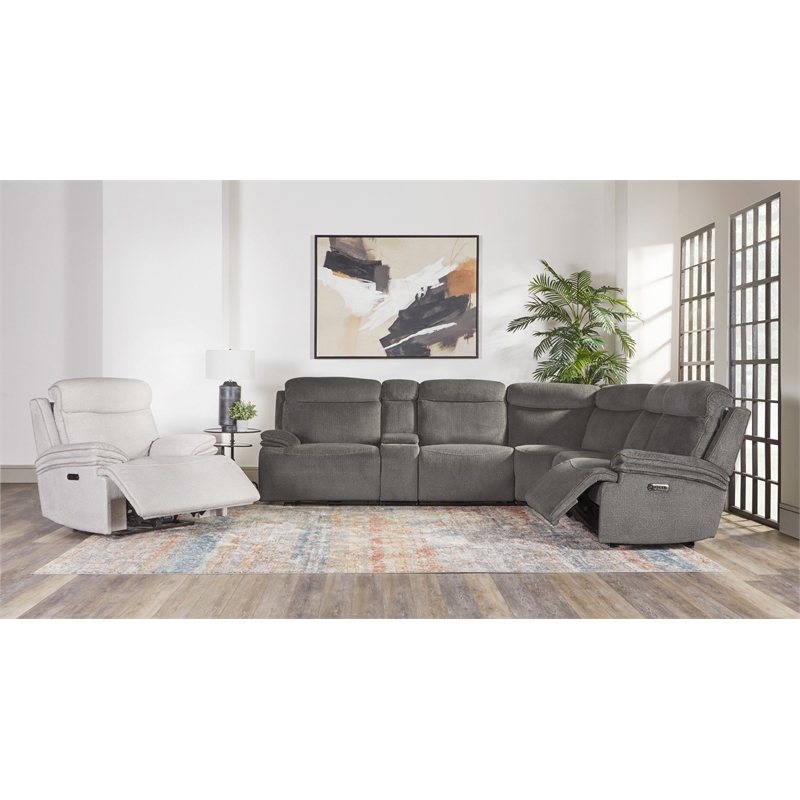 Parker Living Alpine - Airy Midnight 6 Piece Power Reclining Sectional