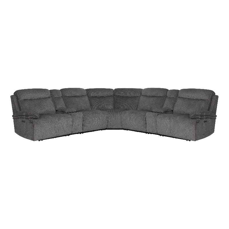 Parker Living Alpine - Airy Midnight 7 Piece Power Reclining Sectional