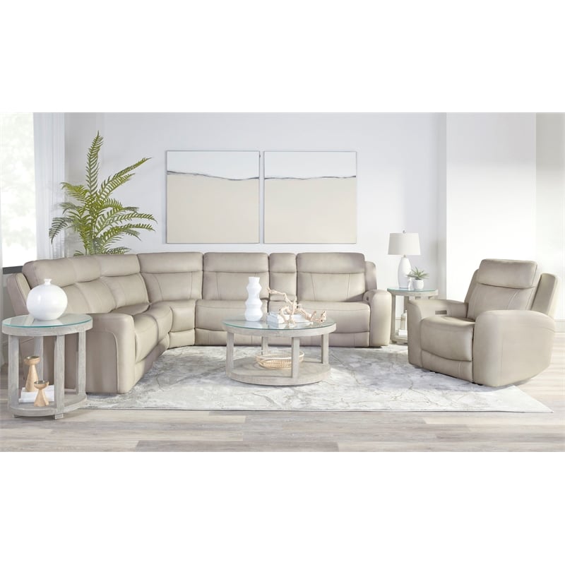 Parker Living Calgary - Stone 6 Piece Power Reclining Sectional