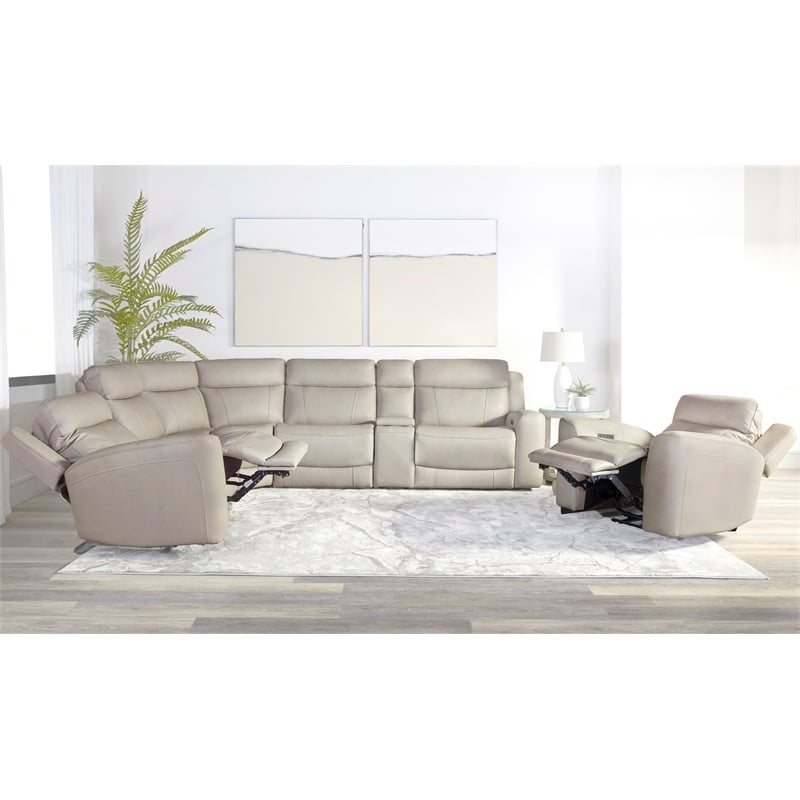 Parker Living Calgary - Stone 6 Piece Power Reclining Sectional