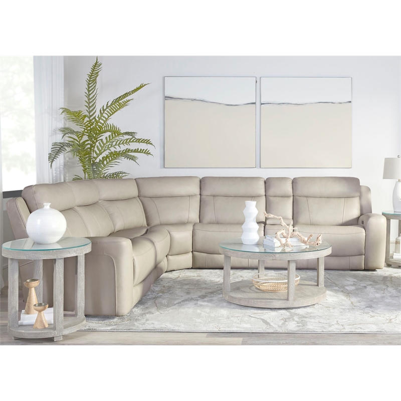 Parker Living Calgary - Stone 6 Piece Power Reclining Sectional