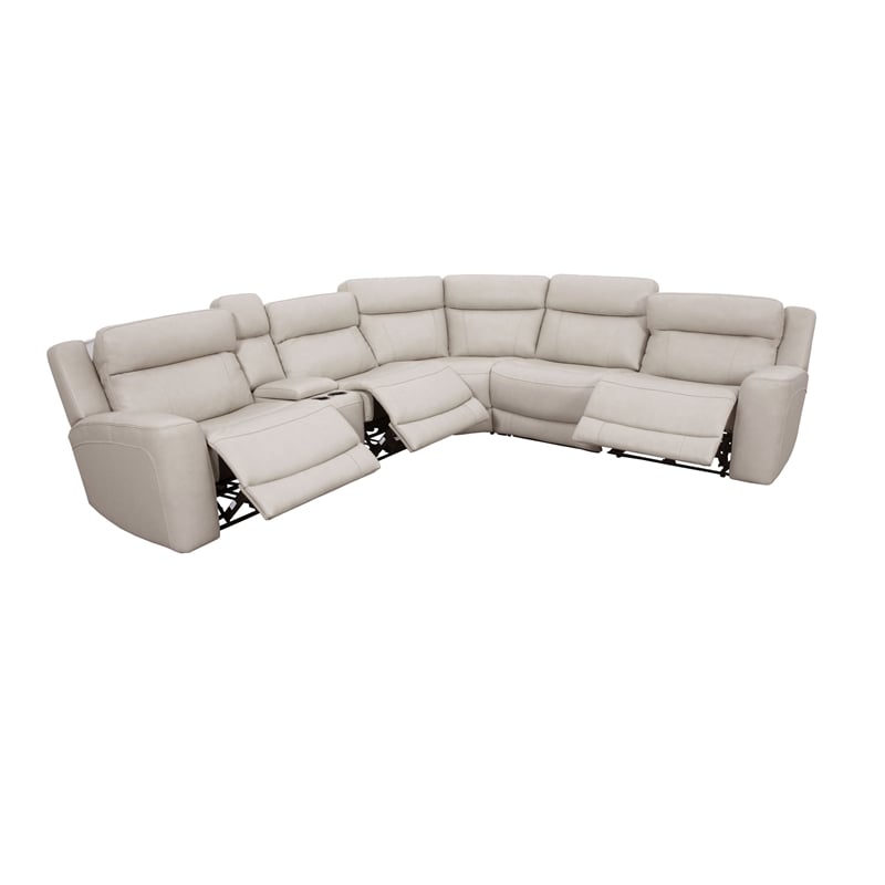 Parker Living Calgary - Stone 6 Piece Power Reclining Sectional
