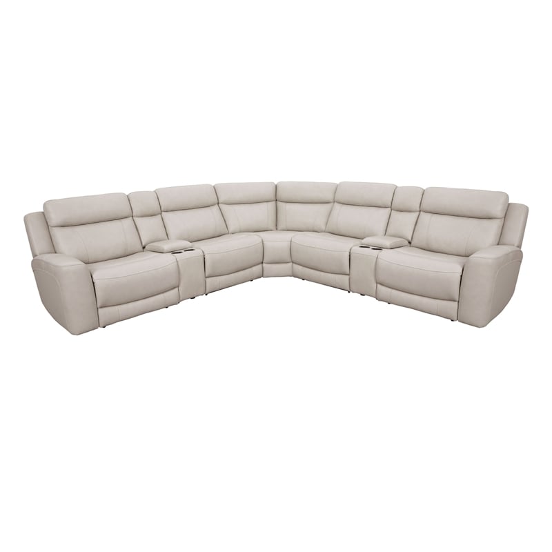 Parker Living Calgary - Stone 7 Piece Power Reclining Sectional