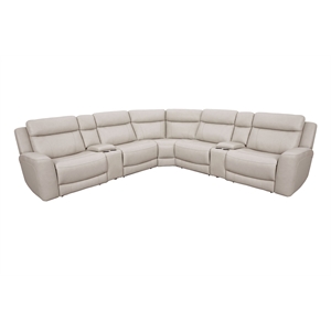 Parker Living Calgary - Stone 7 Piece Power Reclining Sectional