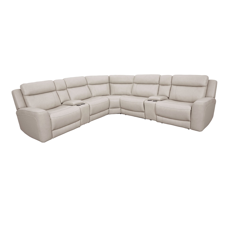 Parker Living Calgary - Stone 7 Piece Power Reclining Sectional