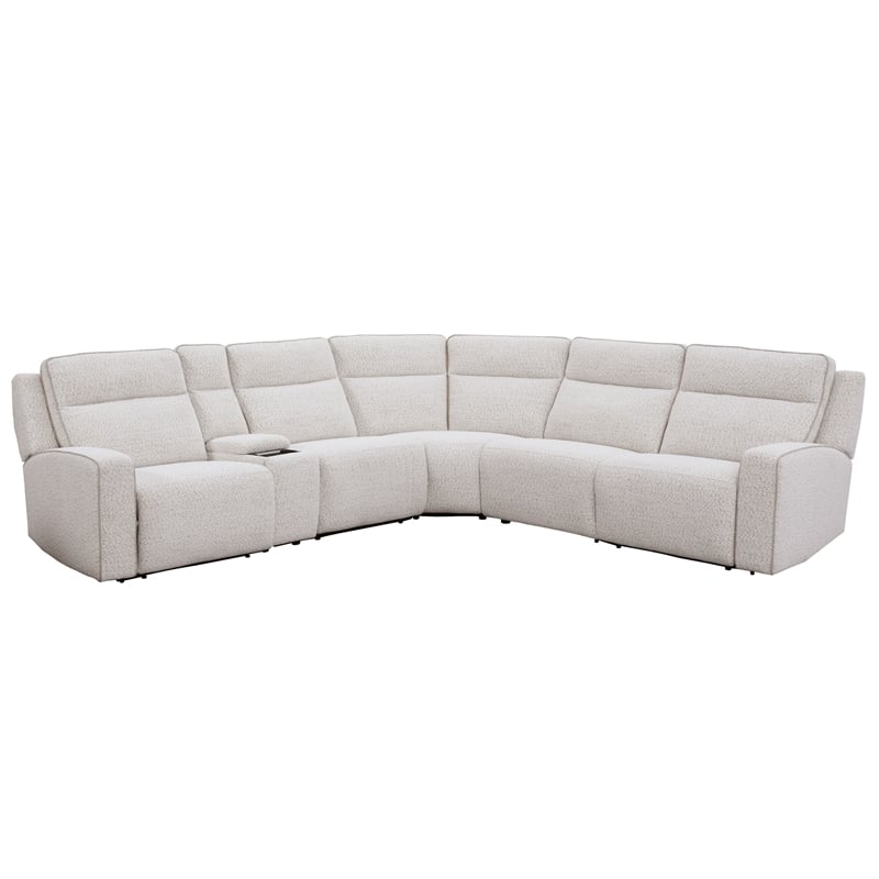 Parker Living Lancaster - Fluffy River Rock 6 Piece Power Reclining Sectional