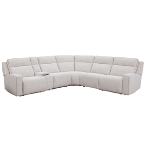 Parker Living Lancaster - Fluffy River Rock 6 Piece Power Reclining Sectional