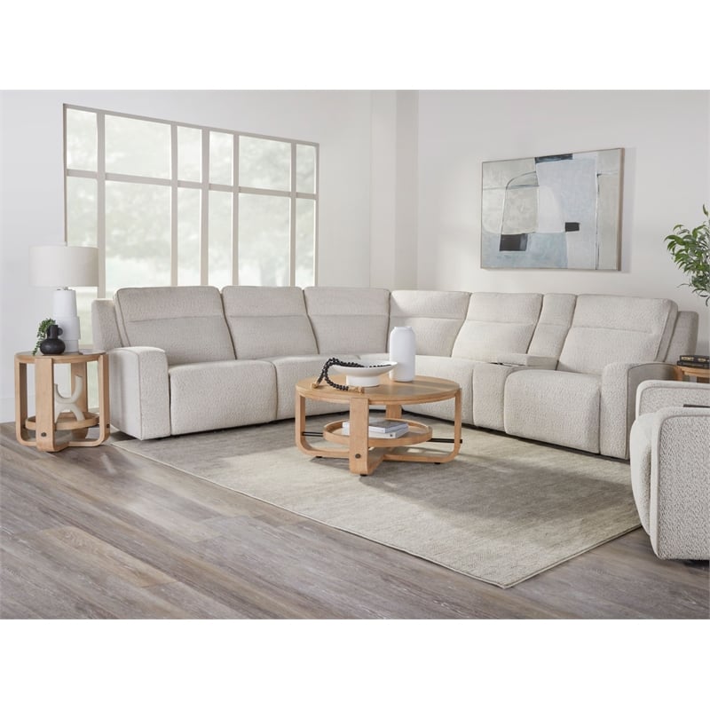 Parker Living Lancaster - Fluffy River Rock 6 Piece Power Reclining Sectional