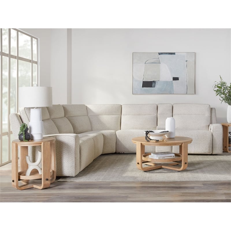 Parker Living Lancaster - Fluffy River Rock 6 Piece Power Reclining Sectional